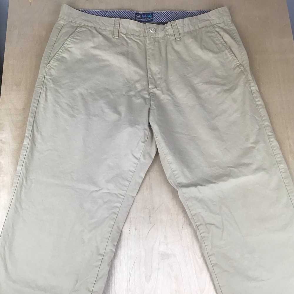 Charleston Threads Mens Khaki Chino Pants Cotton Sz 38x30